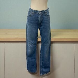 Levi's Blue Denim Jeans with Tan Label